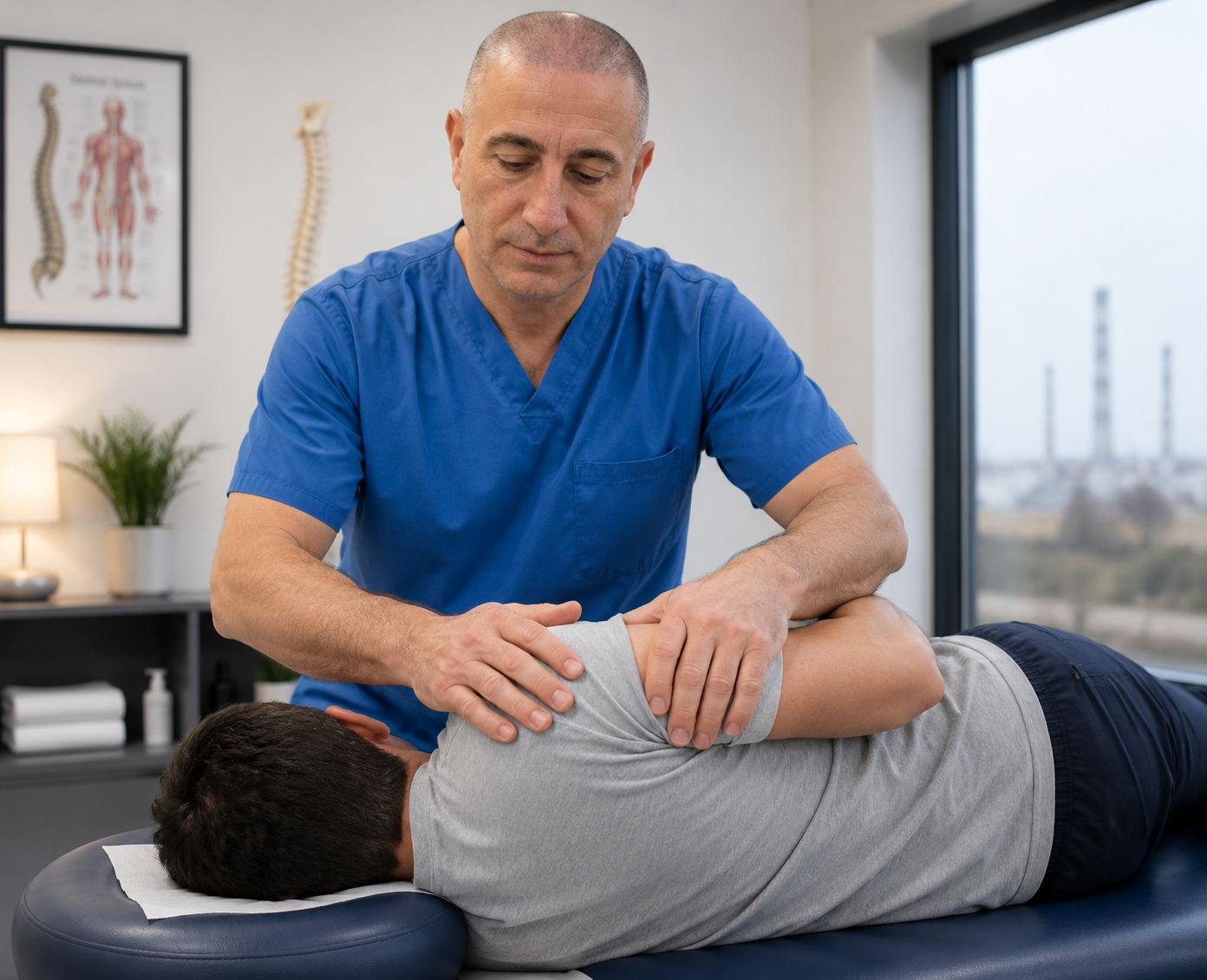 Osteopathic treatment session
